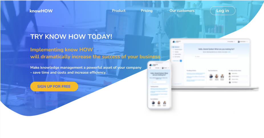 managment website design